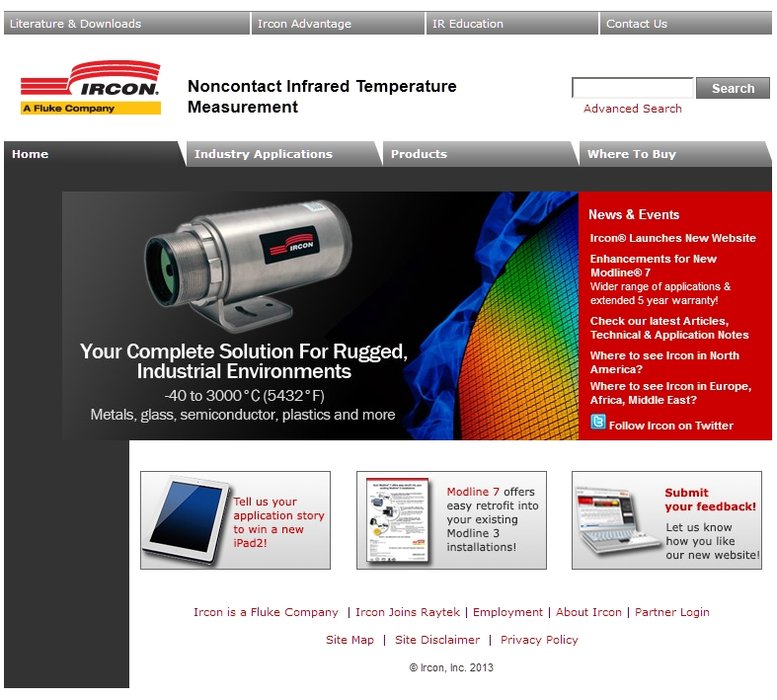 Nowa strona internetowa poświęcona pirometrom marki Ircon